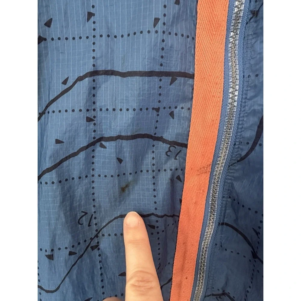 Nike Men's Size M‎ Air Jacket Water Resistant Blue Orange Lightweight DN2112-407